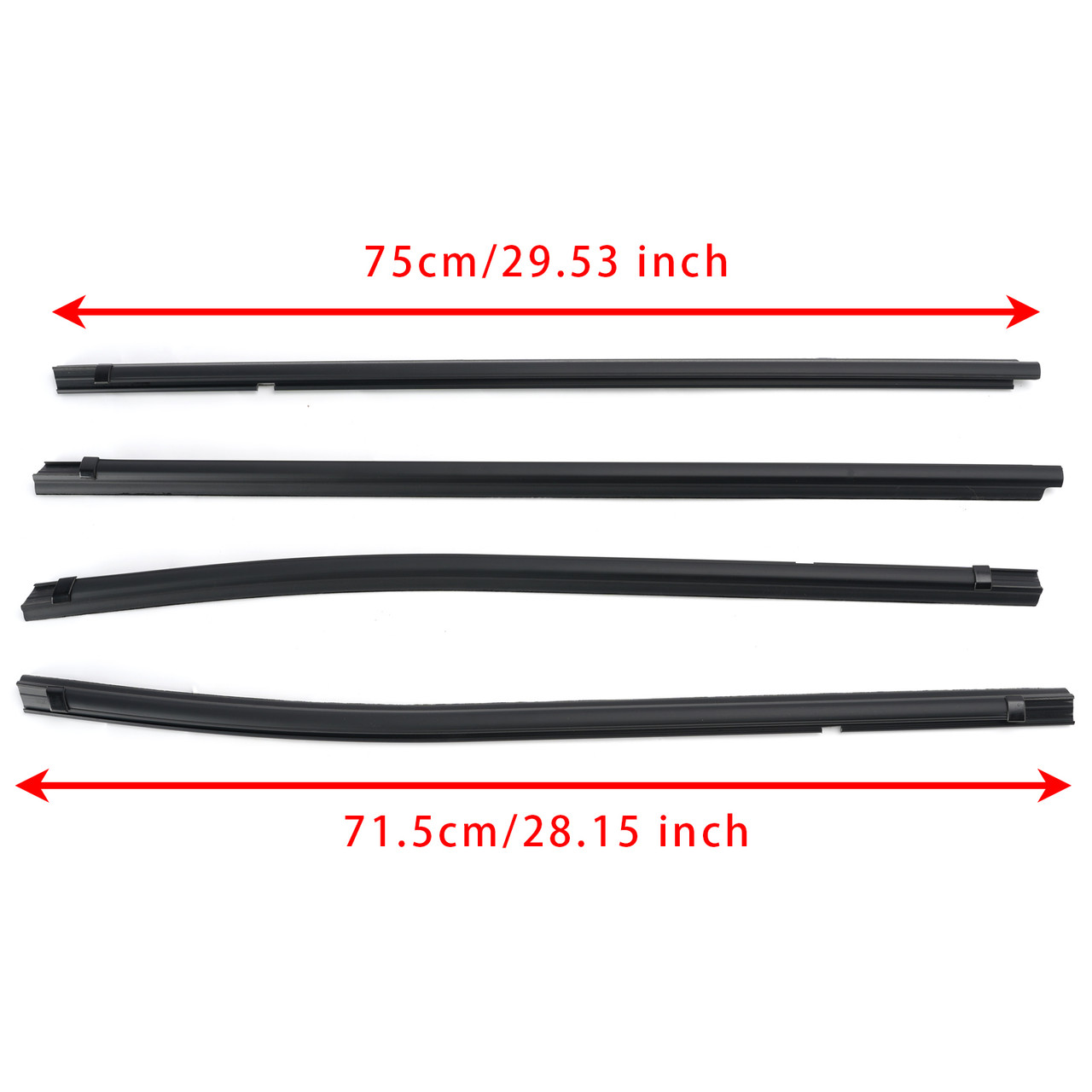 4PCS Door Weatherstrips 68161-04060 For Toyota Tacoma 2016-2023