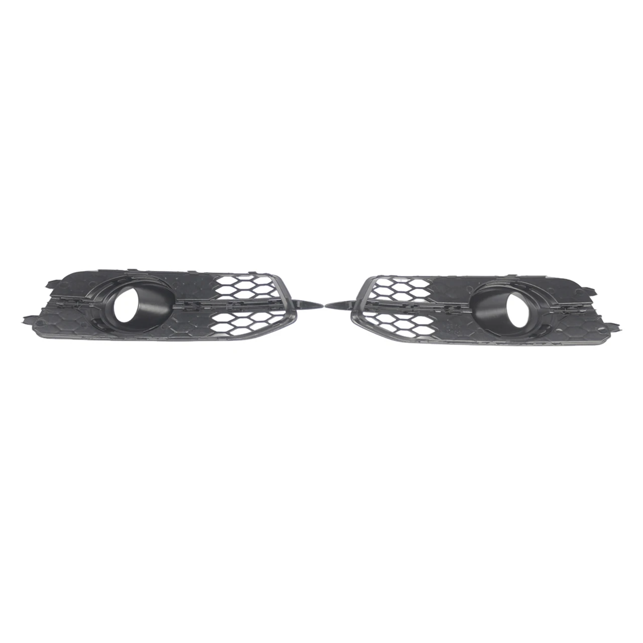 2X Car Front Bumper Fog Light Grilles For Audi A6 C7 S-Line 2012-2014