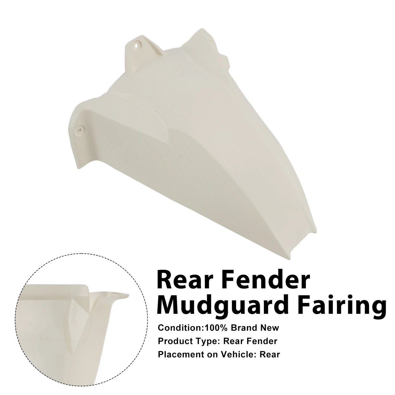 Rear Fender Mudguard Fairing For BMW S1000RR 2009-2018 White