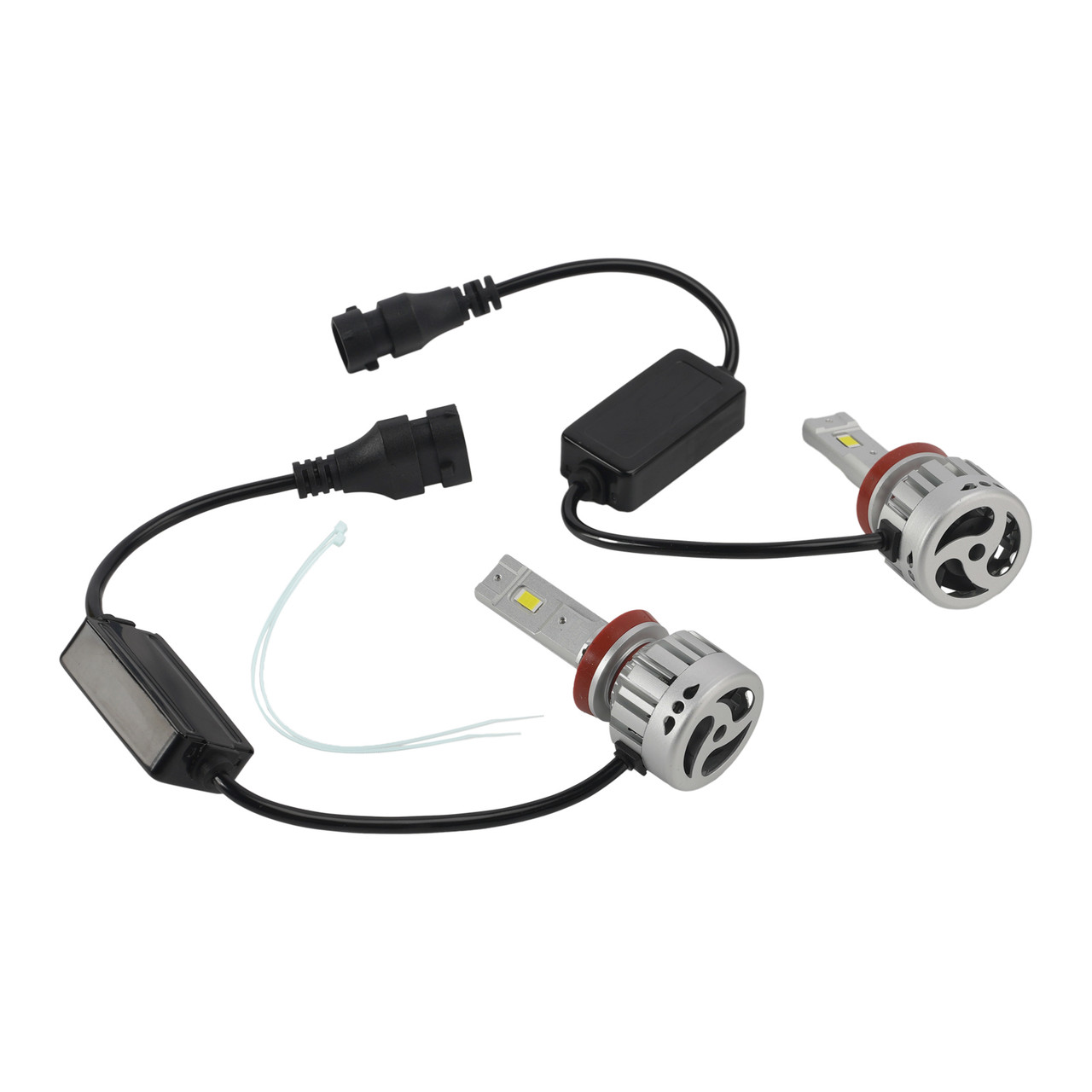 LED Headlight Bulb Kit High Low Beam H8 H9 H11 12V 55W 6500K 4000LM For HELLA