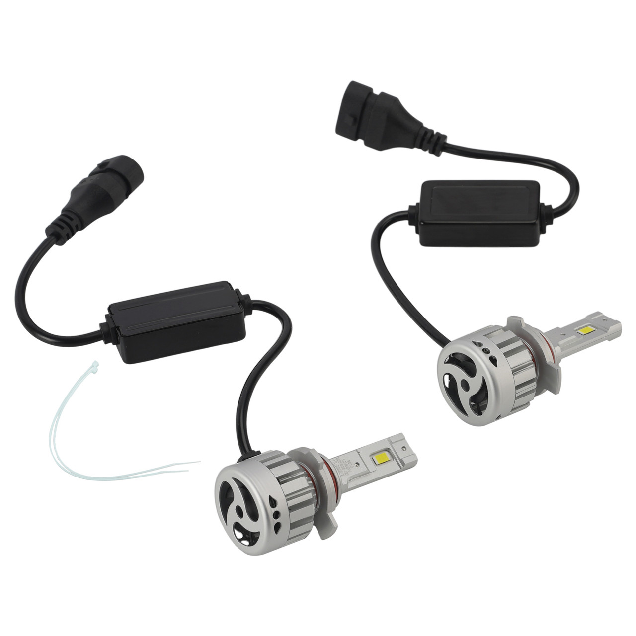 LED Headlight Bulb Kit High Low Beam HIR2 9012 12V 55W 6500K 4000LM For HELLA