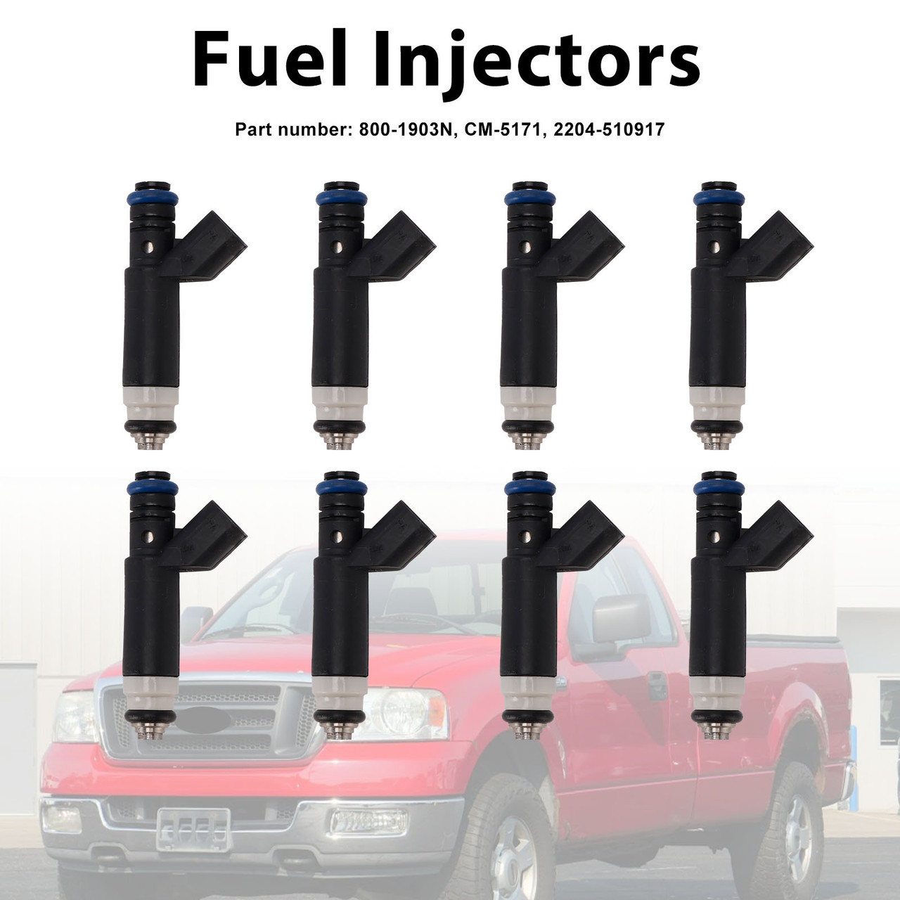 8PC CM-5171 Fuel Injectors 800-1903N For Mercury Mountaineer Ford Explorer