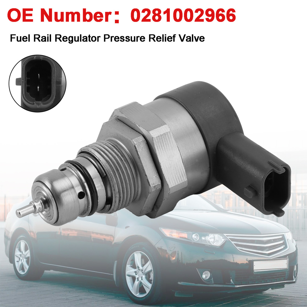 Fuel Rail Regulator Pressure Relief Valve 0281002966 For Honda 1.6 2.2 I-DTEC
