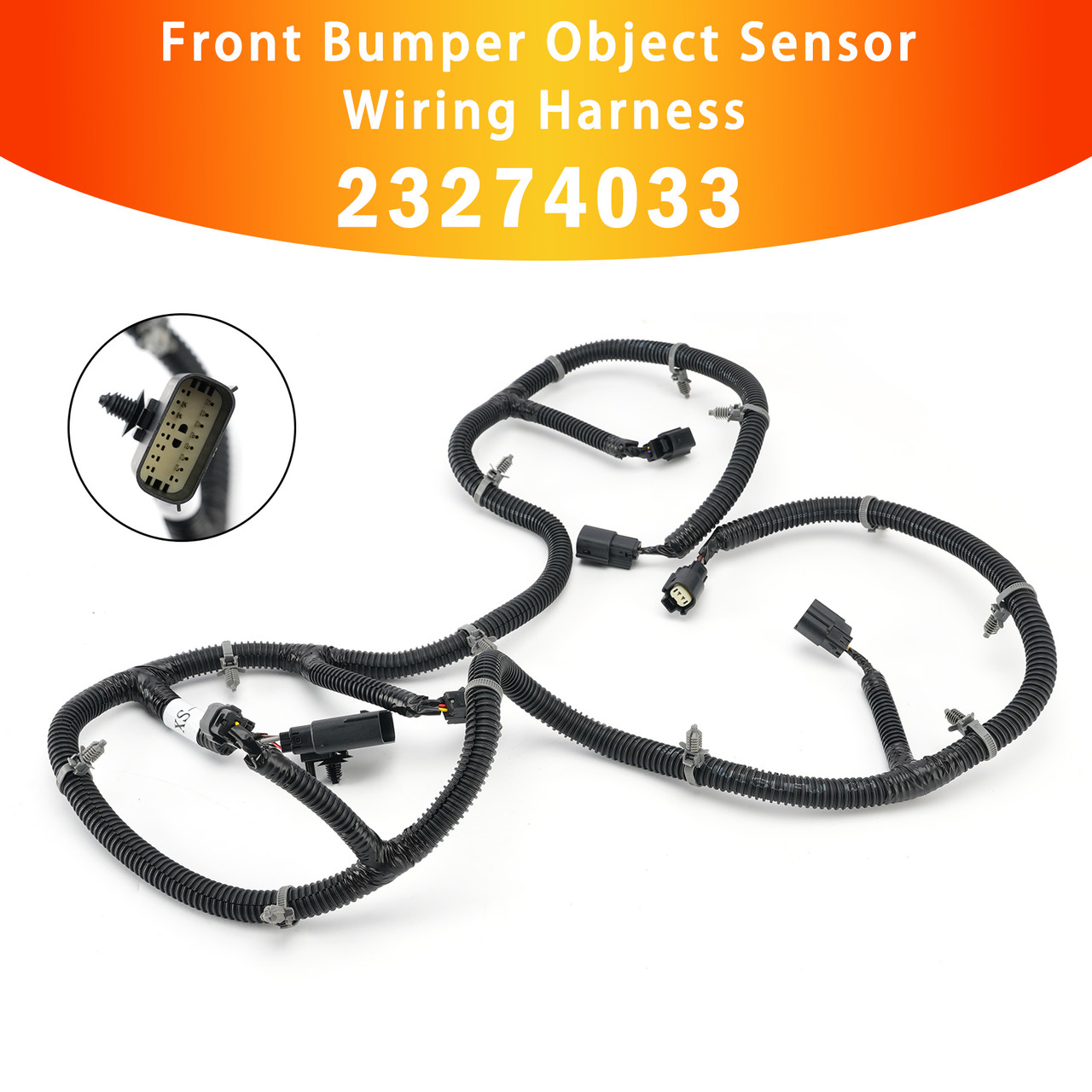 Front Bumper Object Sensor Wiring Harness 23274033 for GMC Sierra 2016-2018