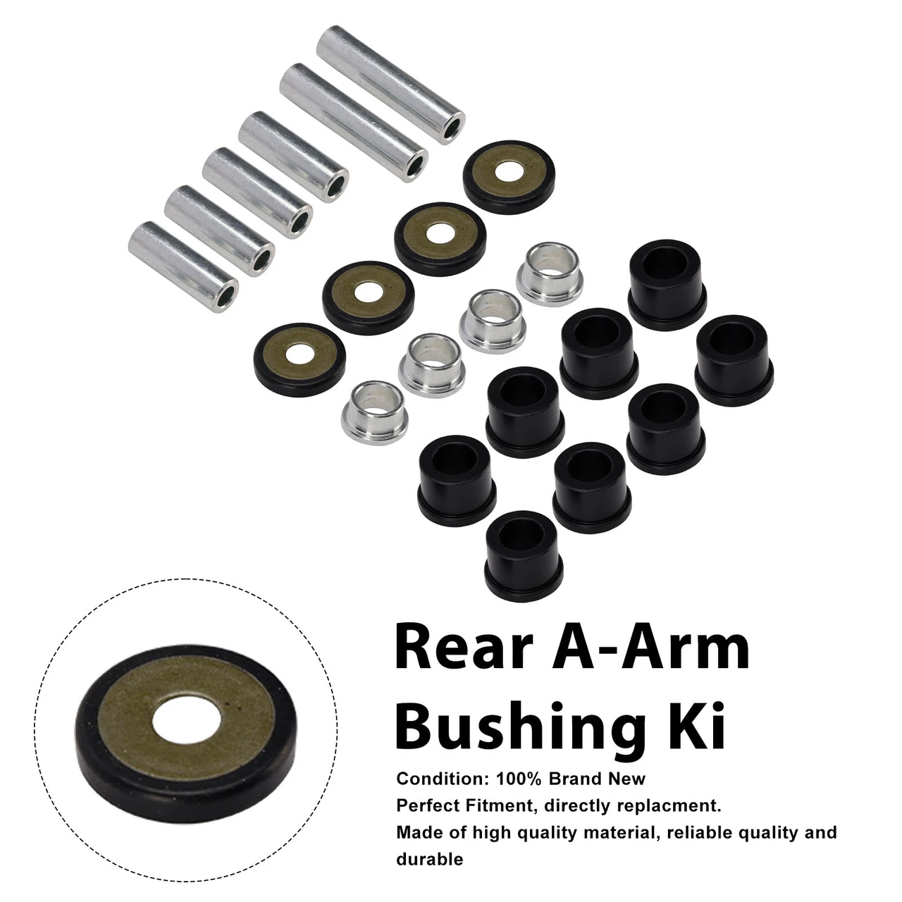 Rear A-Arm Bushing Kit 50-1034 For Yamaha 450 700 Grizzly Kodiak Rhino