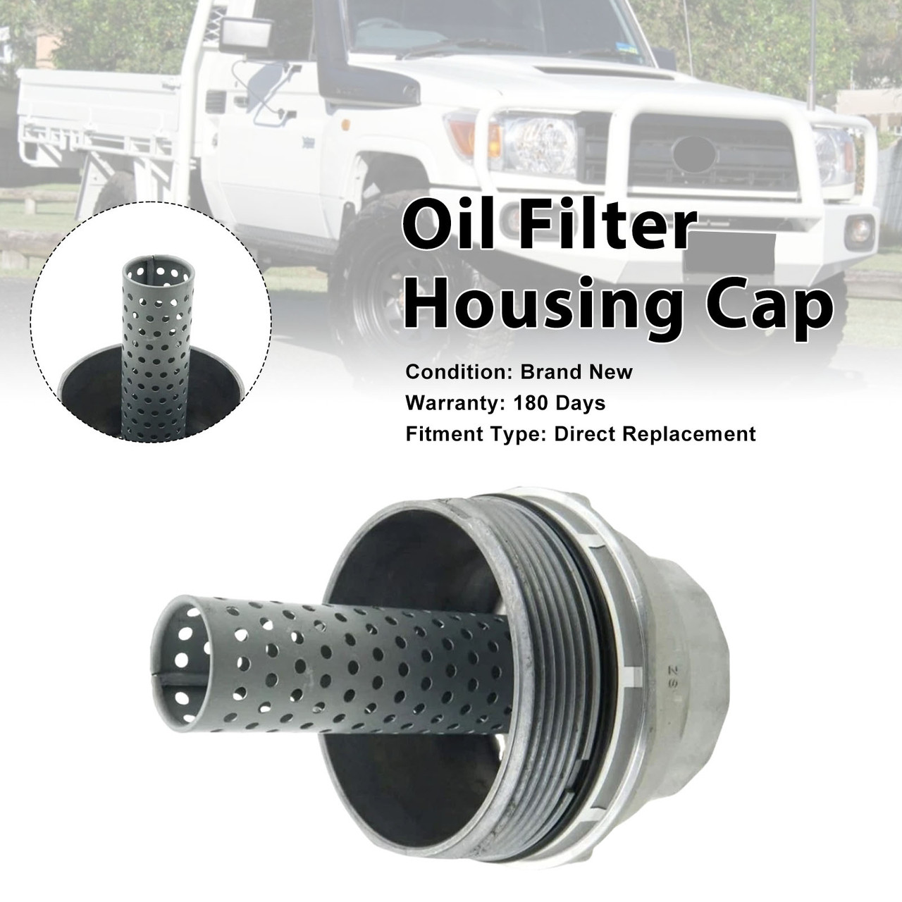 Oil Filter Housing Cap For Toyota Land Cruiser VDJ79R 2007-2020 15620-51010