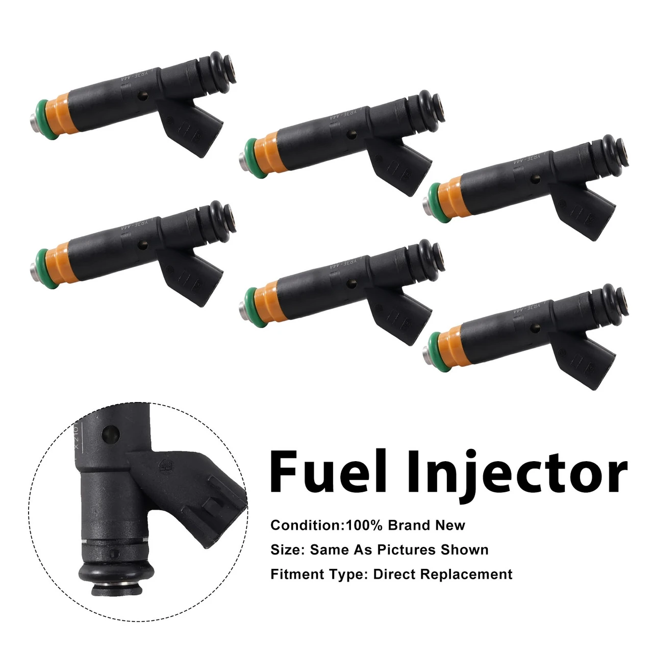 6Pcs Fuel Injector For Ford E-150 E-250 F-150 4.2L V6 2000-2003 YR3E-A6A