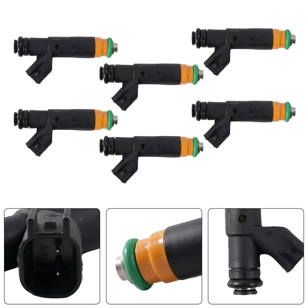 6Pcs Fuel Injector For Ford E-150 E-250 F-150 4.2L V6 2000-2003 YR3E-A6A