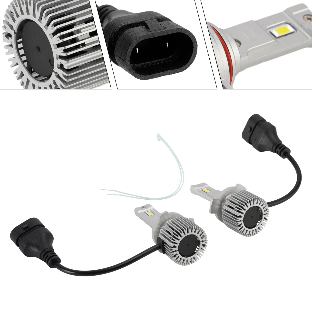 LED Headlight Bulb Kit Hi/Low Beam HIR2 9012 12V 35W 6500K 2500LM For HELLA