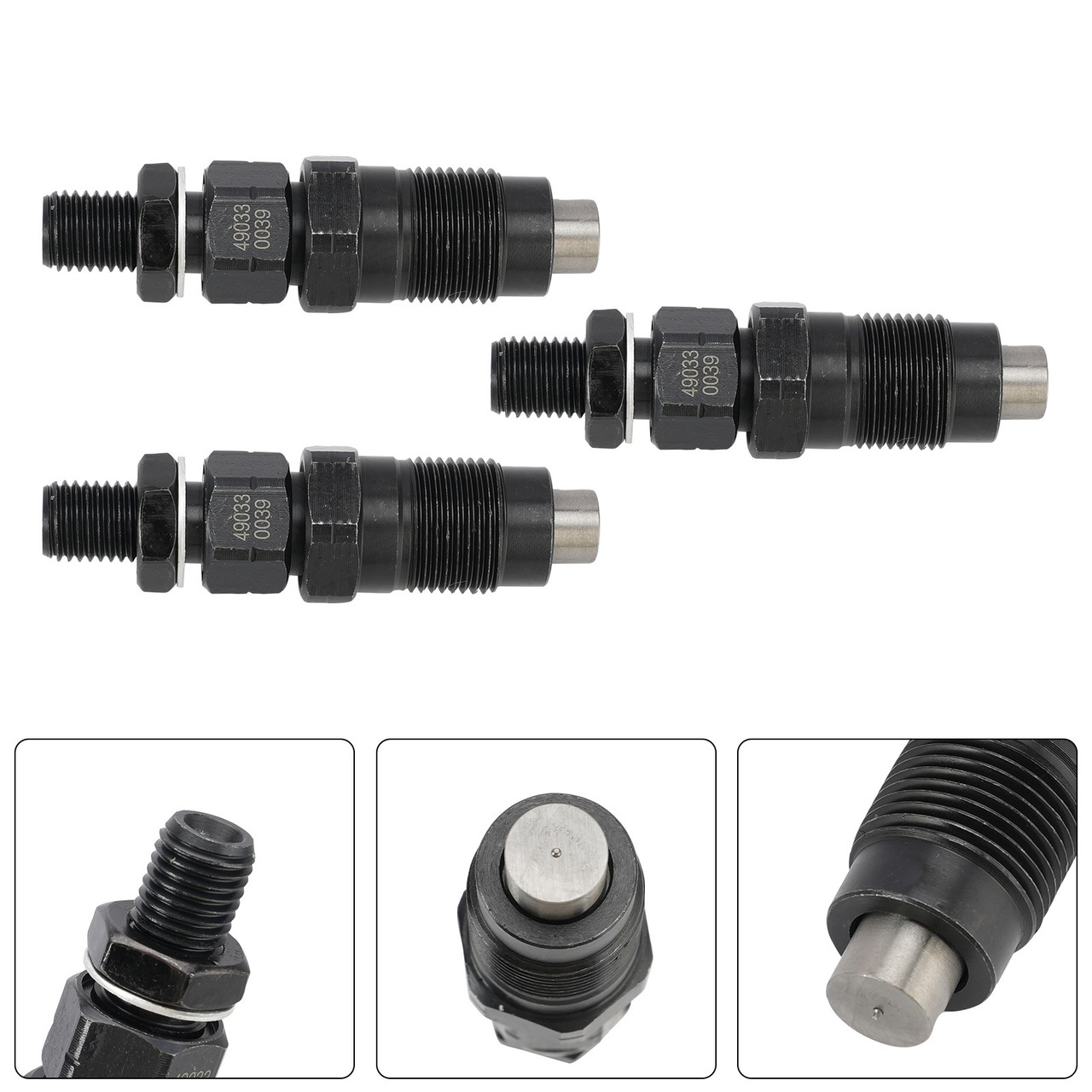 3PC 49033-0039 Fuel Injectors 3070284 3070436 For Kawasaki KAF1000 Polaris UTV