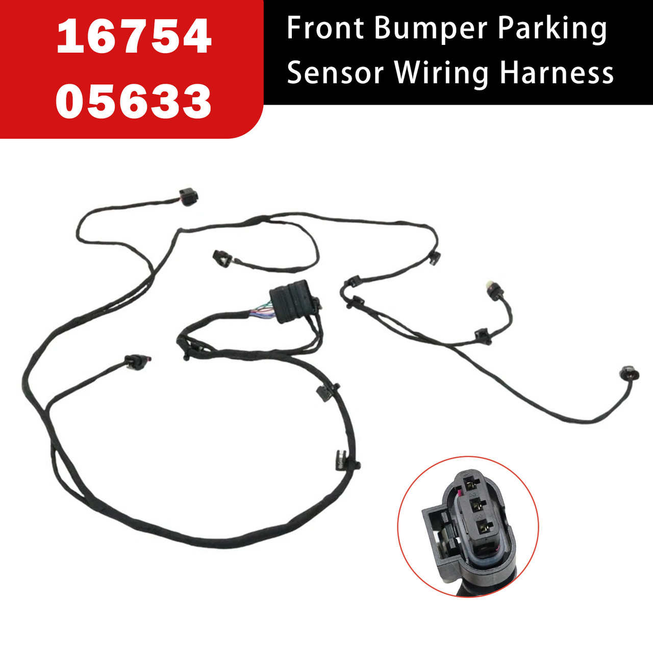 Front Bumper Parking Sensor Wiring Harness for Mercedes-Benz 1675405633