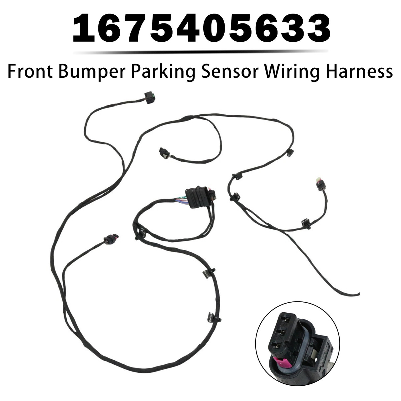 Front Bumper Parking Sensor Wiring Harness for Mercedes-Benz 1675405633
