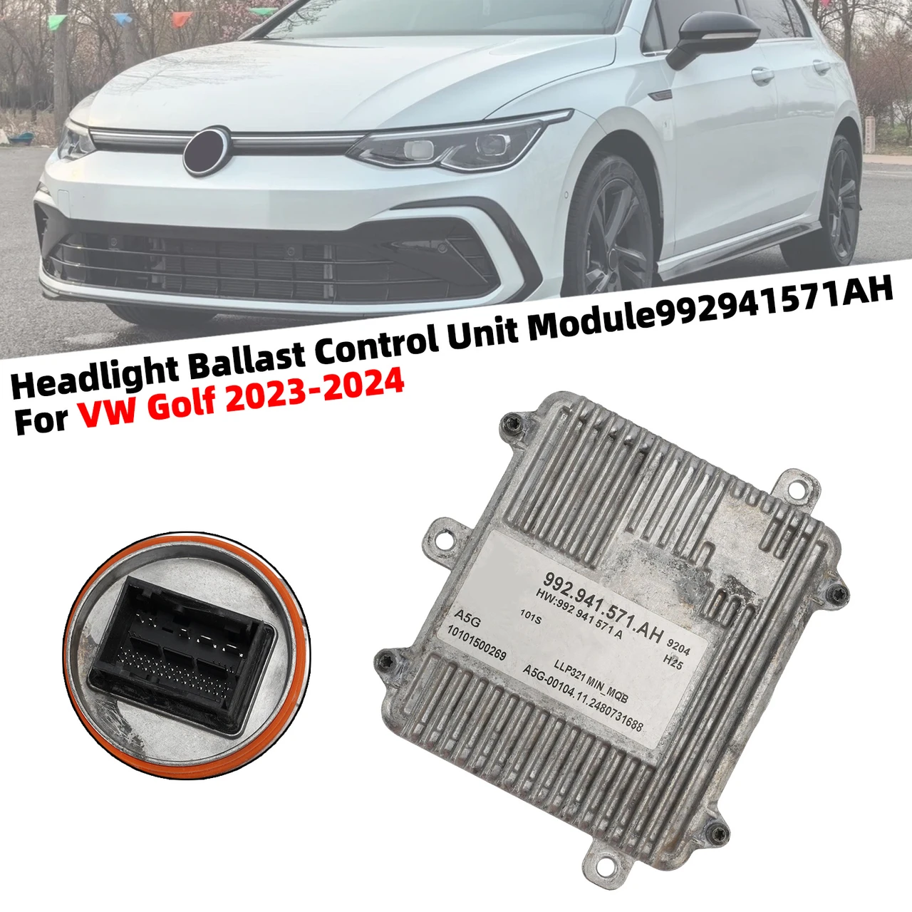 Headlight Ballast Control Unit Module 992941571AH For VW Golf 2023-2024