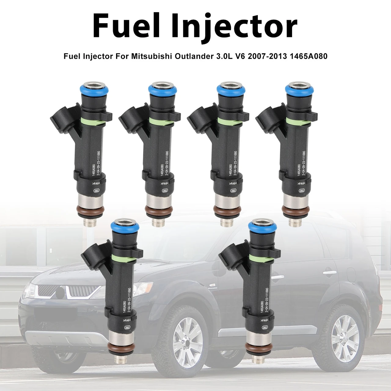 6Pcs Fuel Injector For Mitsubishi Outlander 3.0L V6 2007-2013 1465A080