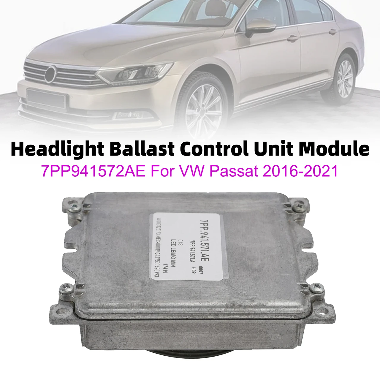Headlight Ballast Control Unit Module 7PP941572AE For VW Passat 2016-2021