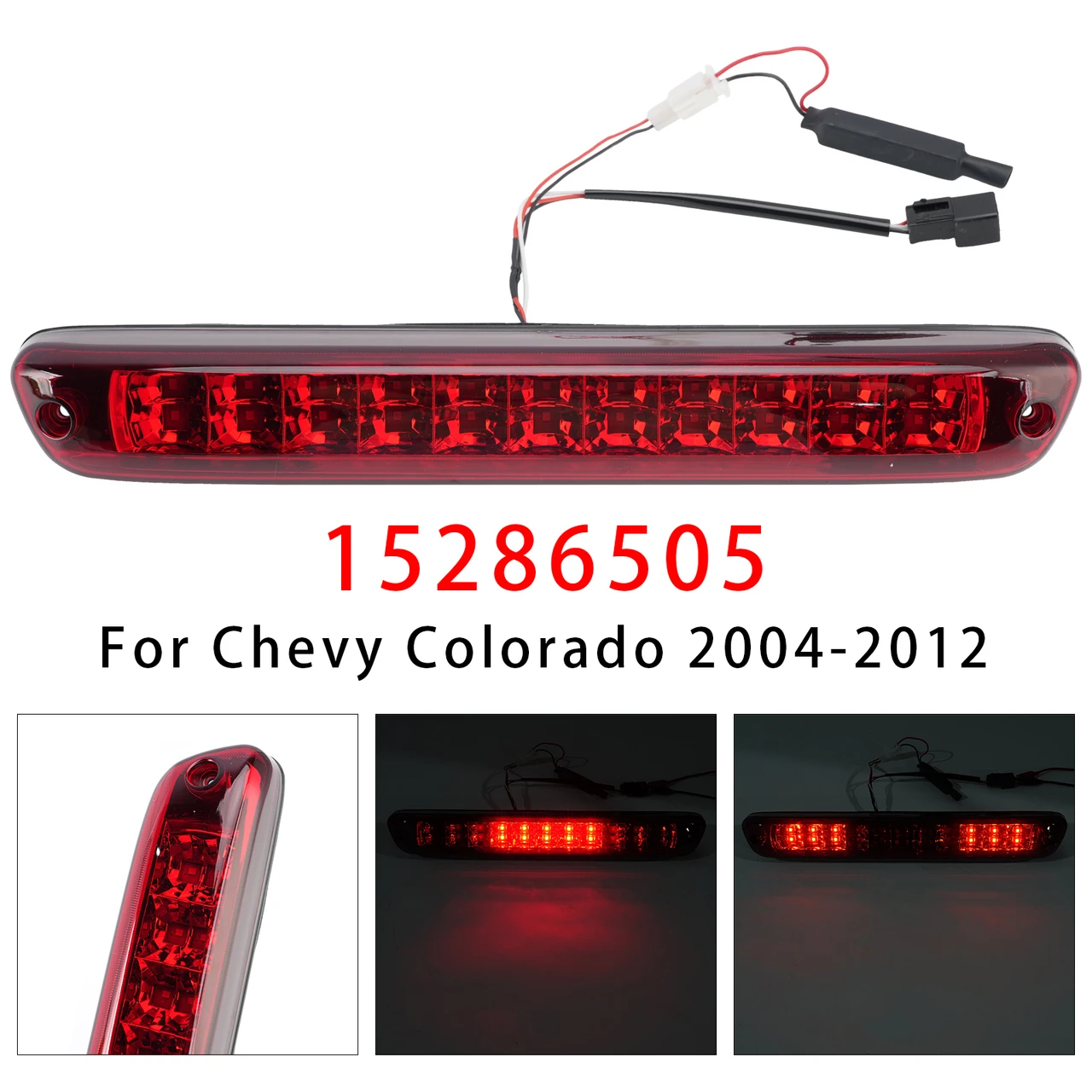 LED Third Brake Light 15286505 For Chevy Colorado GMC Canyon 2004-2012 Red