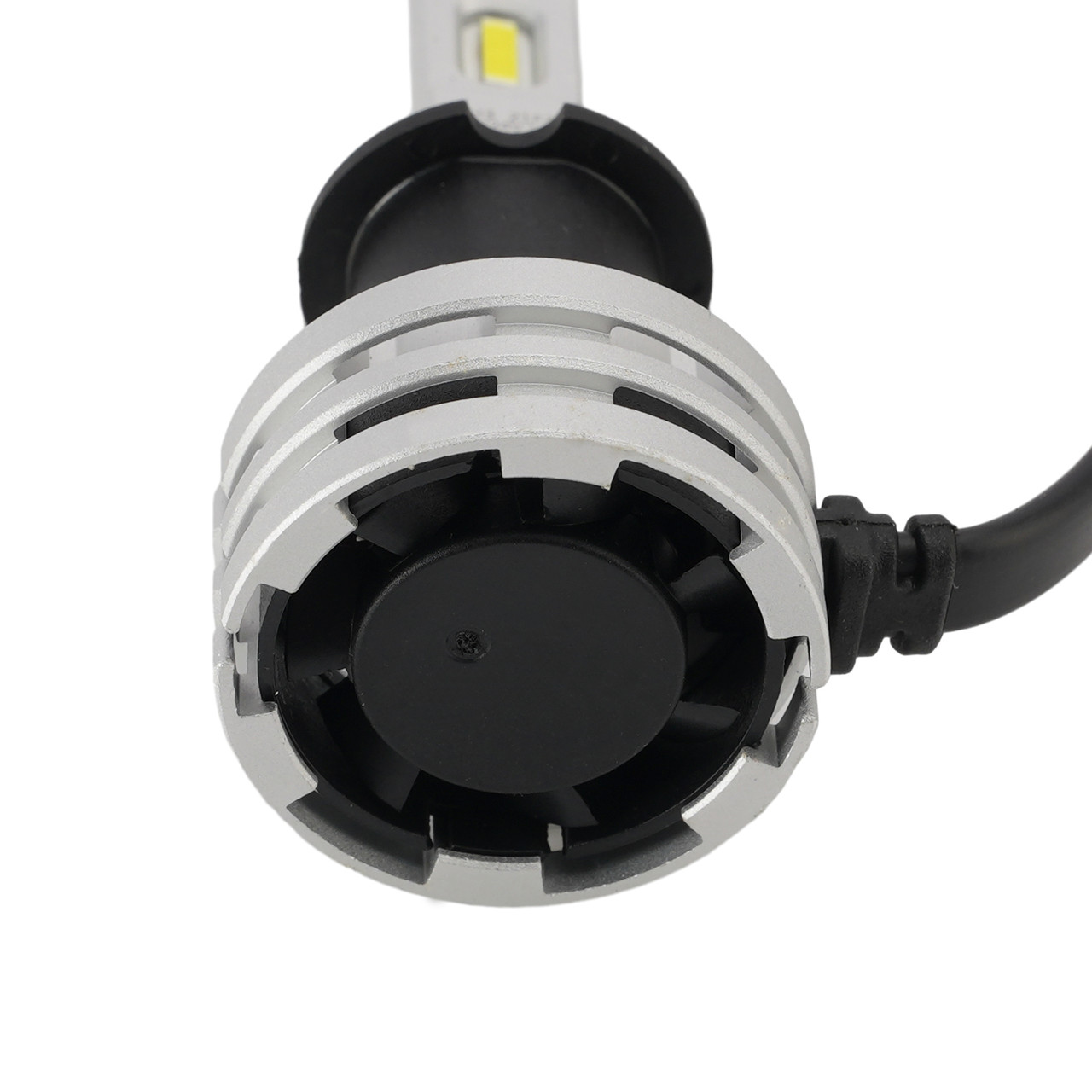 LED Headlight Bulb Kit High Low Beam H3 12V 24W 6500K Fan Cooling For HELLA