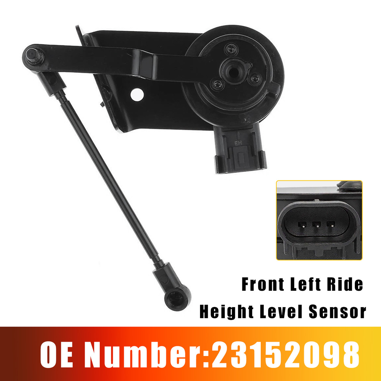 Front Left Ride Height Level Sensor 23152098 for Chevy Silverado GMC Sierra 1500