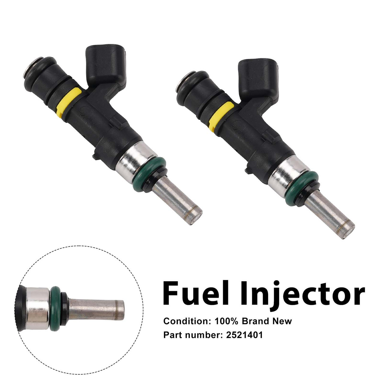 2PC 2521401 Fuel Injectors For Indian Scout 2015-2022