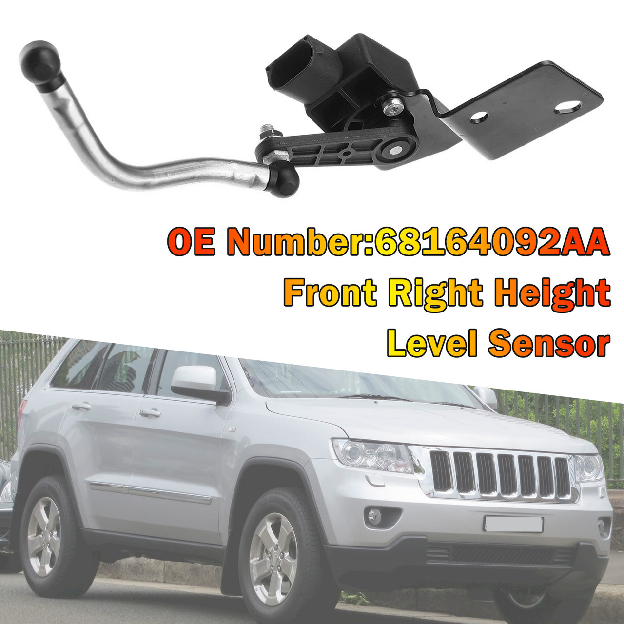 Front Right Height Level Sensor 68164092AA For Jeep Grand Cherokee 2011-2015