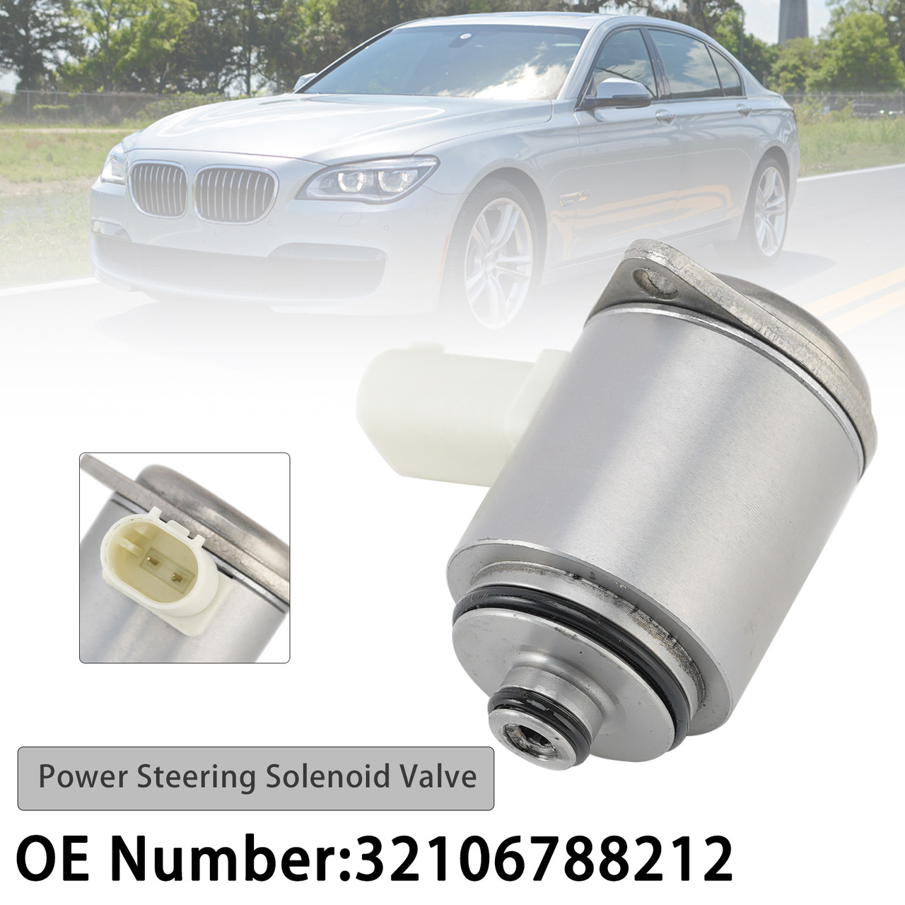 Power Steering Solenoid Valve 32106788212 For BMW 328I 335I 09-13 535I 550I 11-16