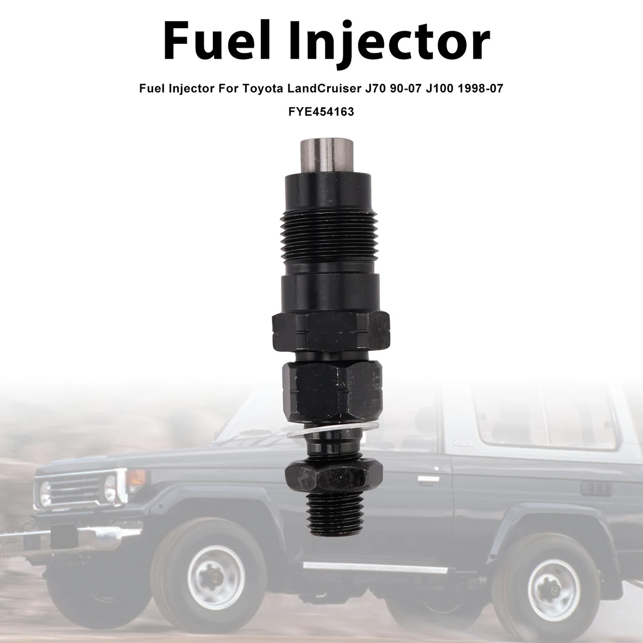 1Pcs Fuel Injector For Toyota LandCruiser J70 90-07 J100 1998-07 FYE454163