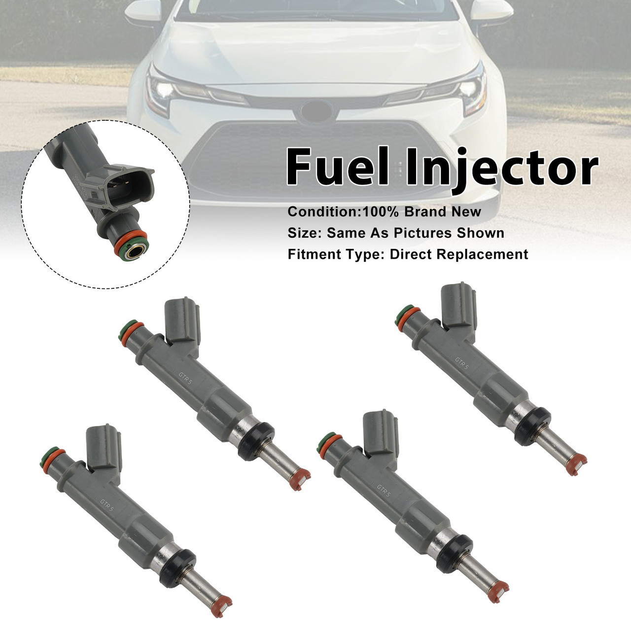 4Pcs Fuel Injector For Toyota Corolla 2020-25 Prius 2016-2022 23250-37080