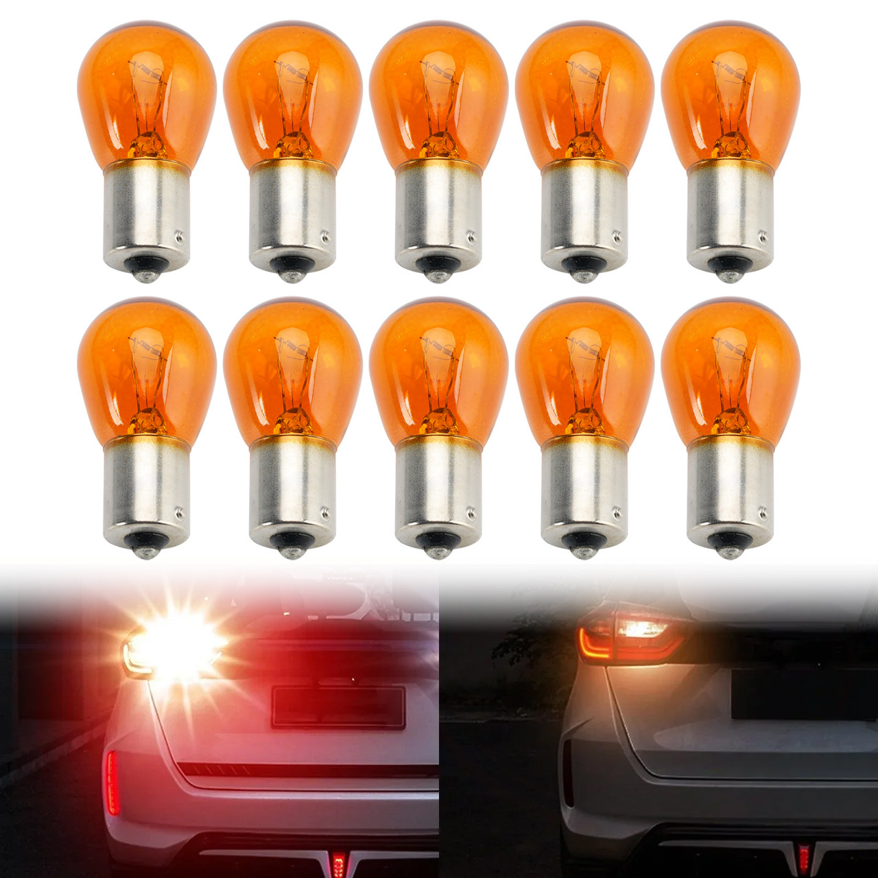 Car Light Halogen Amber Signal Bulb PY21W 7510TSP 24V 21W BAU15S For OSRAM