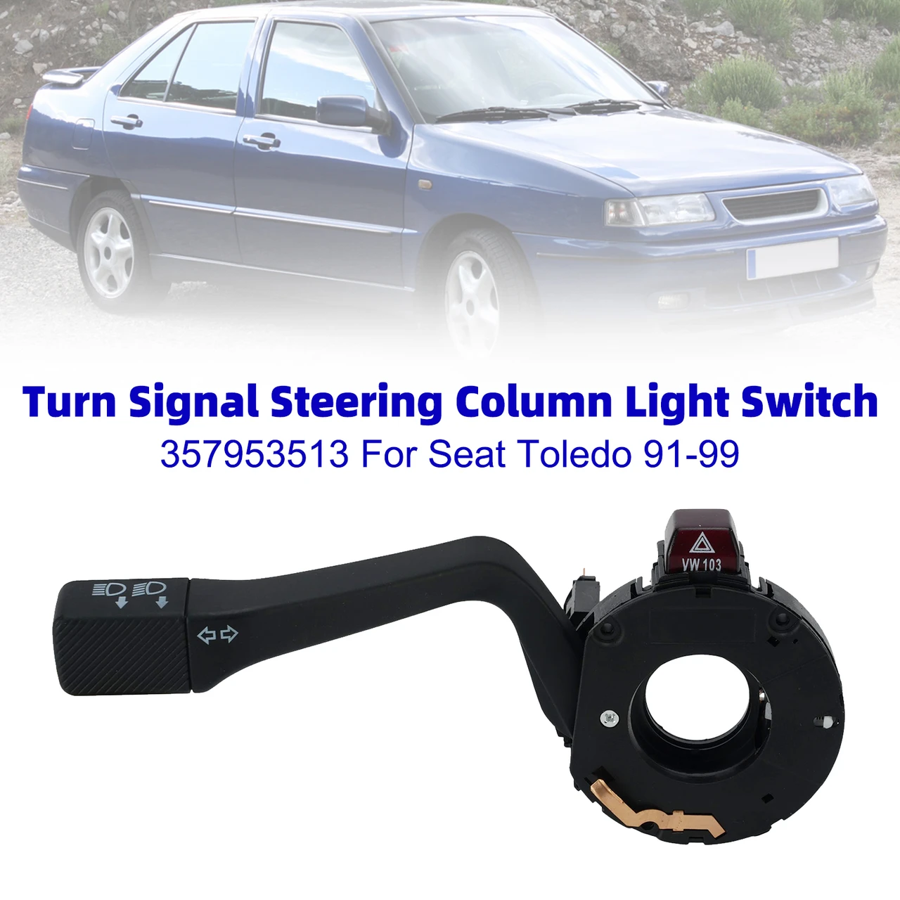 357953513 Turn Signal Steering Column Light Switch For Seat Toledo 1991-1999