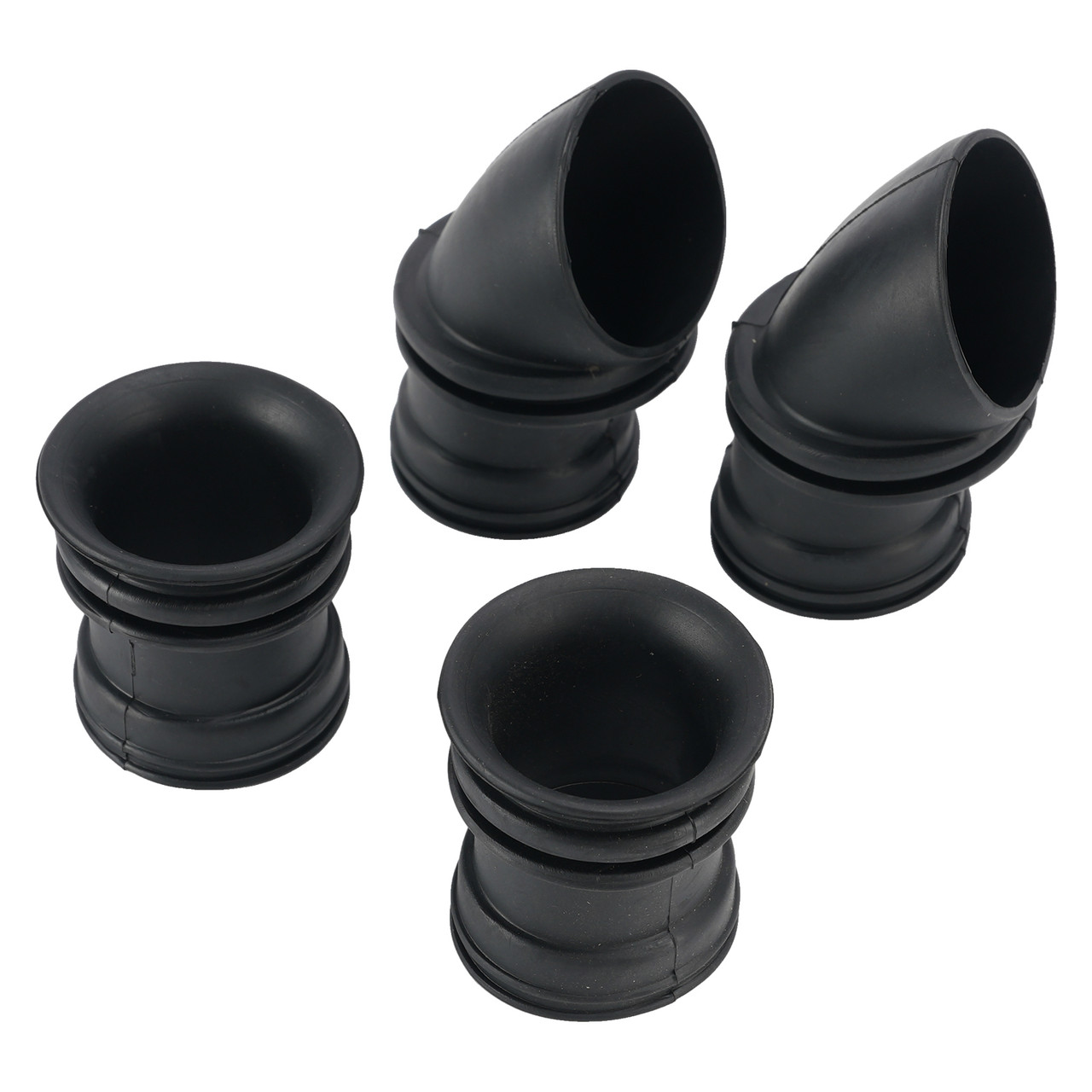 4x Air Box Rubber Adapter Boot Set For Kawasaki KZ550 KZ550C LTD KZ650 KZ650C