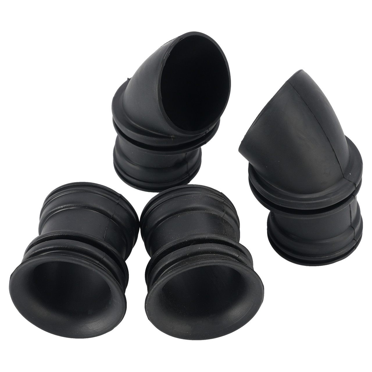 4x Air Box Rubber Adapter Boot Set For Kawasaki KZ550 KZ550C LTD KZ650 KZ650C