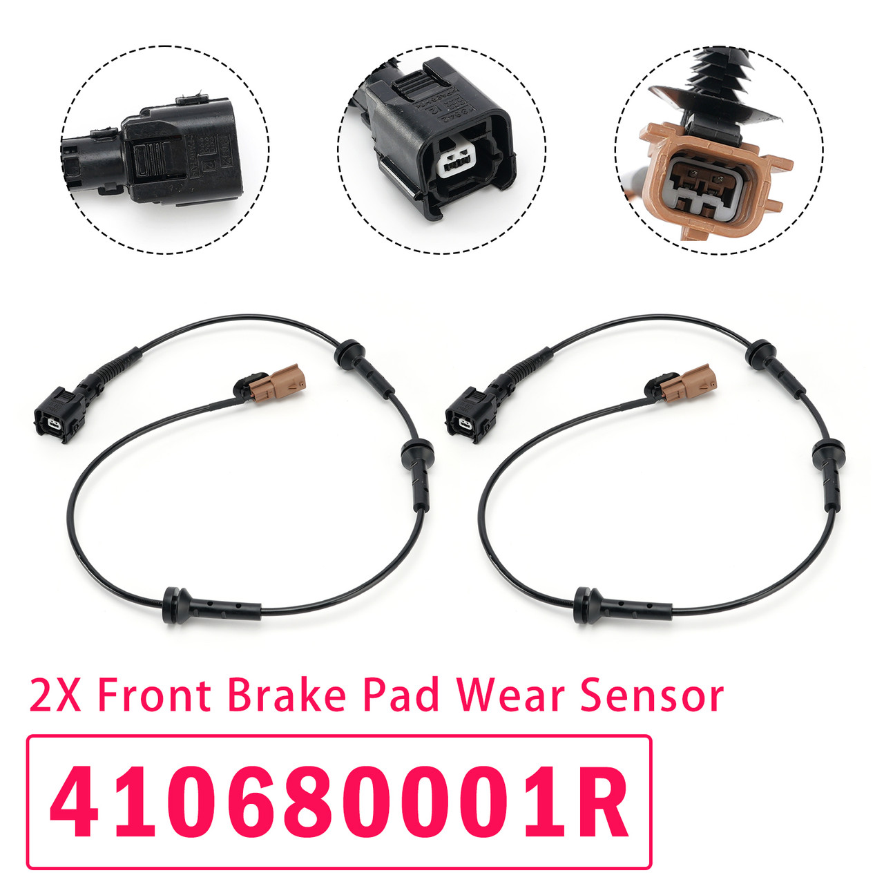 2X Front Brake Pad Wear Sensor 410680001R for Renault Master 3 2010-