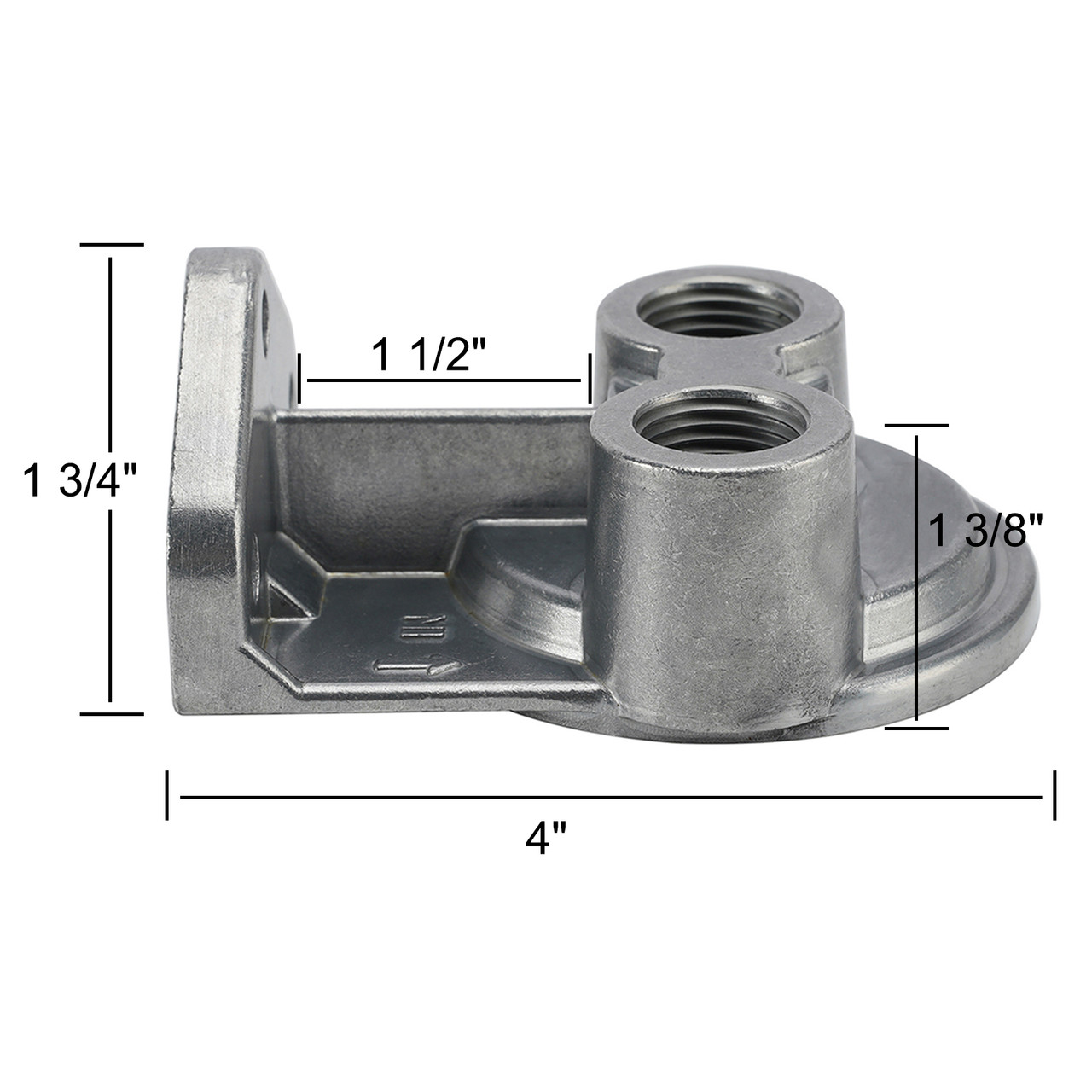 15708 Oil Filter Mount Kit 1/2 in NPT Female Ports 3/4-16 in Center Thread