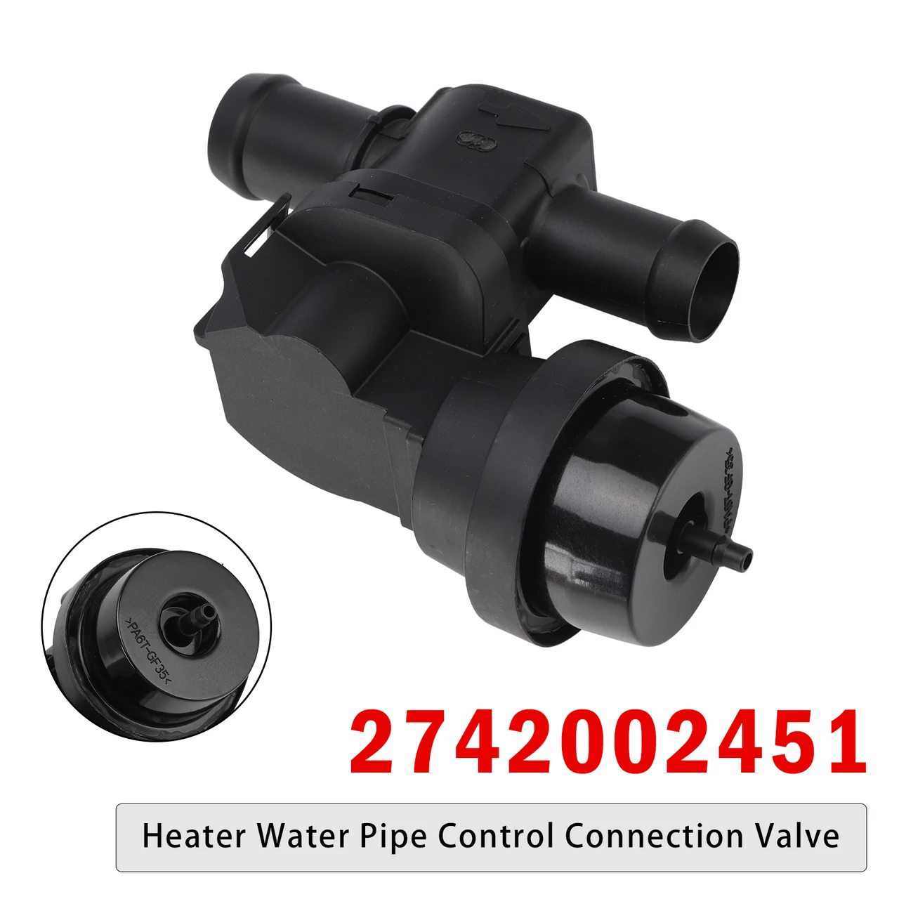 Heater Water Pipe Control Connection Valve for Mercedes 2742002451