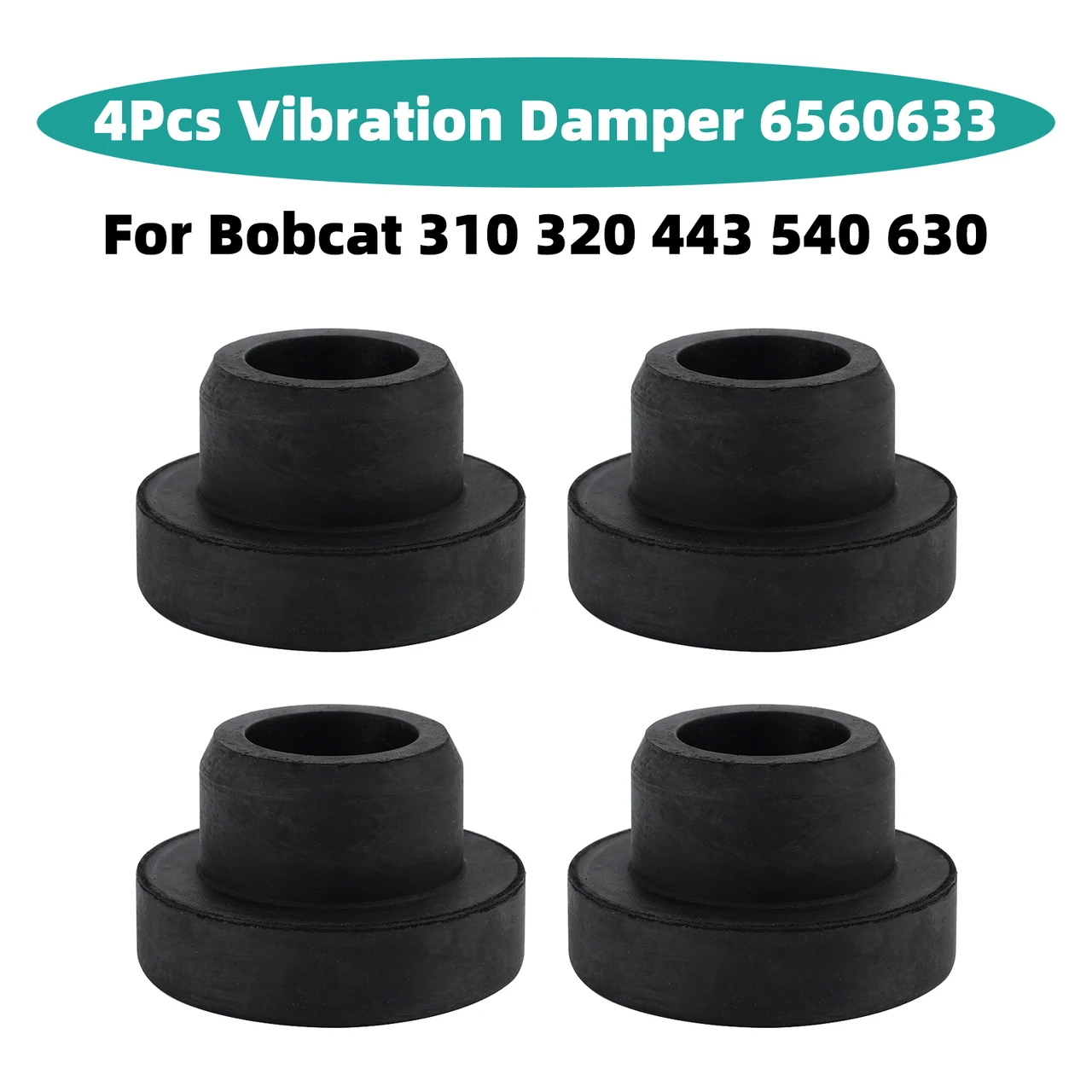 4Pcs Vibration Damper 6560633 For Bobcat 310 320 443 540 630 743 751 753 873