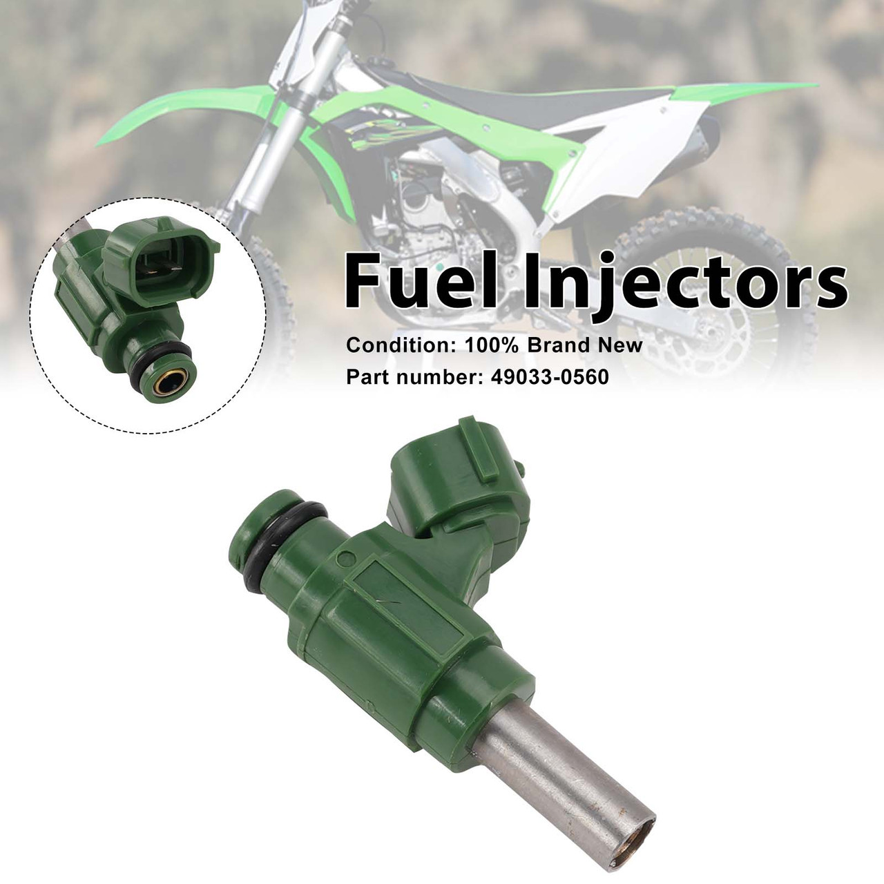 Fuel Injectors 49033-0560 For Kawasaki KX250F 2013 2014 2015 2016 2017