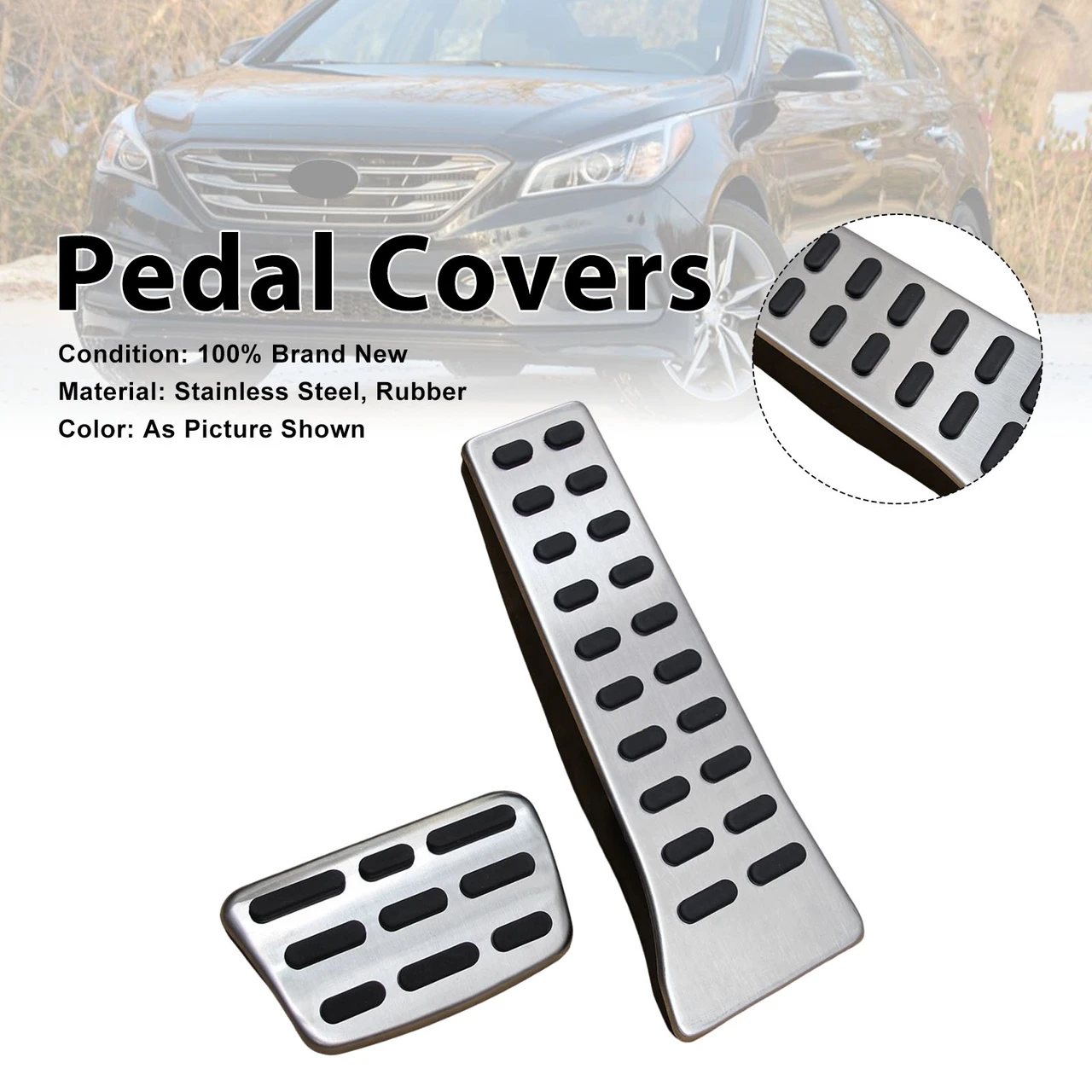 Pedal Set Pedals Pedal Caps For Hyundai Sonata For Kia Sorento 2016-2024