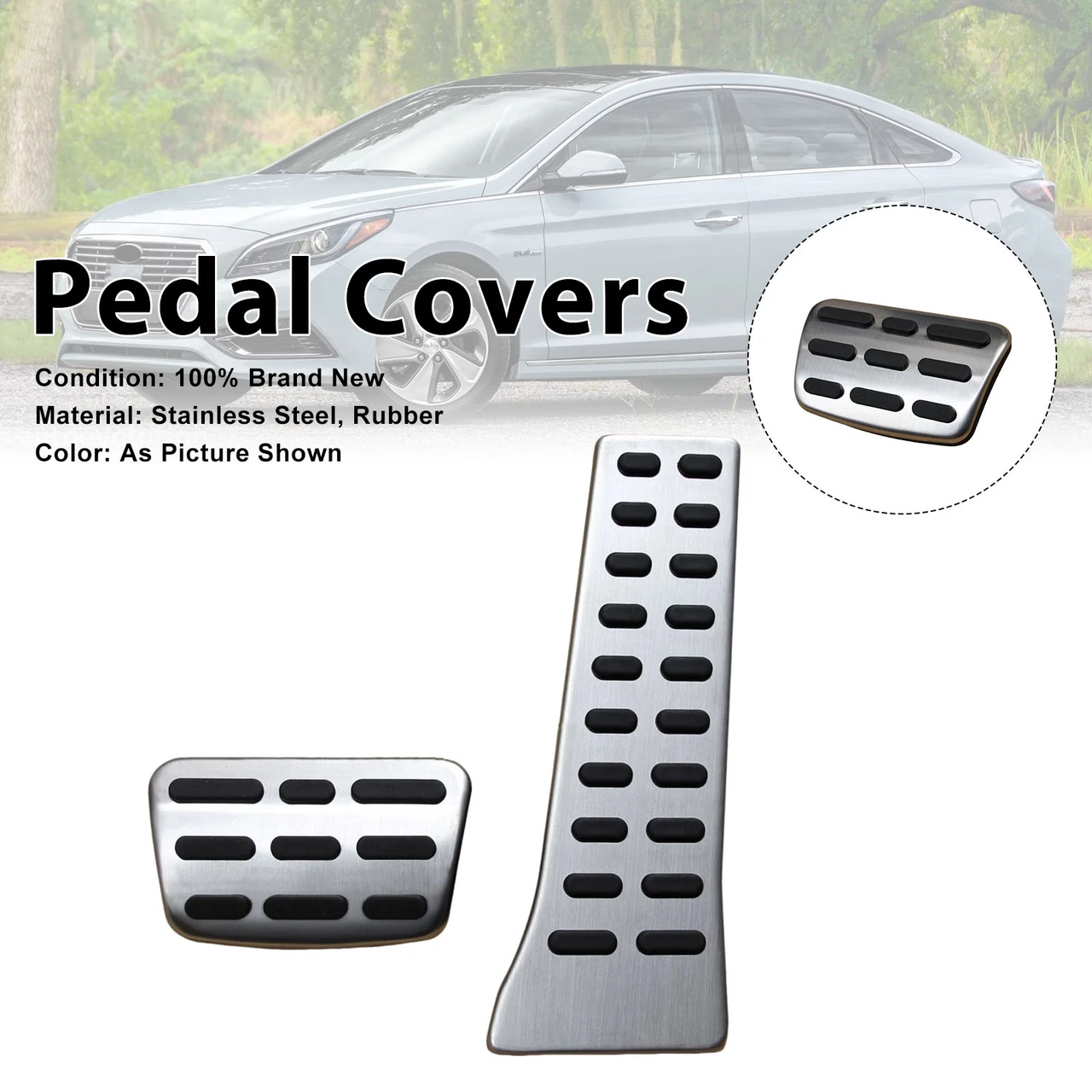 Pedal Set Pedals Pedal Caps For Hyundai Sonata For Kia Sorento 2016-2024