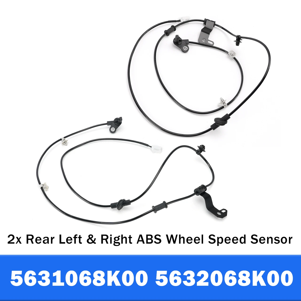 2x Rear Left & Right ABS Wheel Speed Sensor for Suzuki Alto VII 2009-2025 1.0