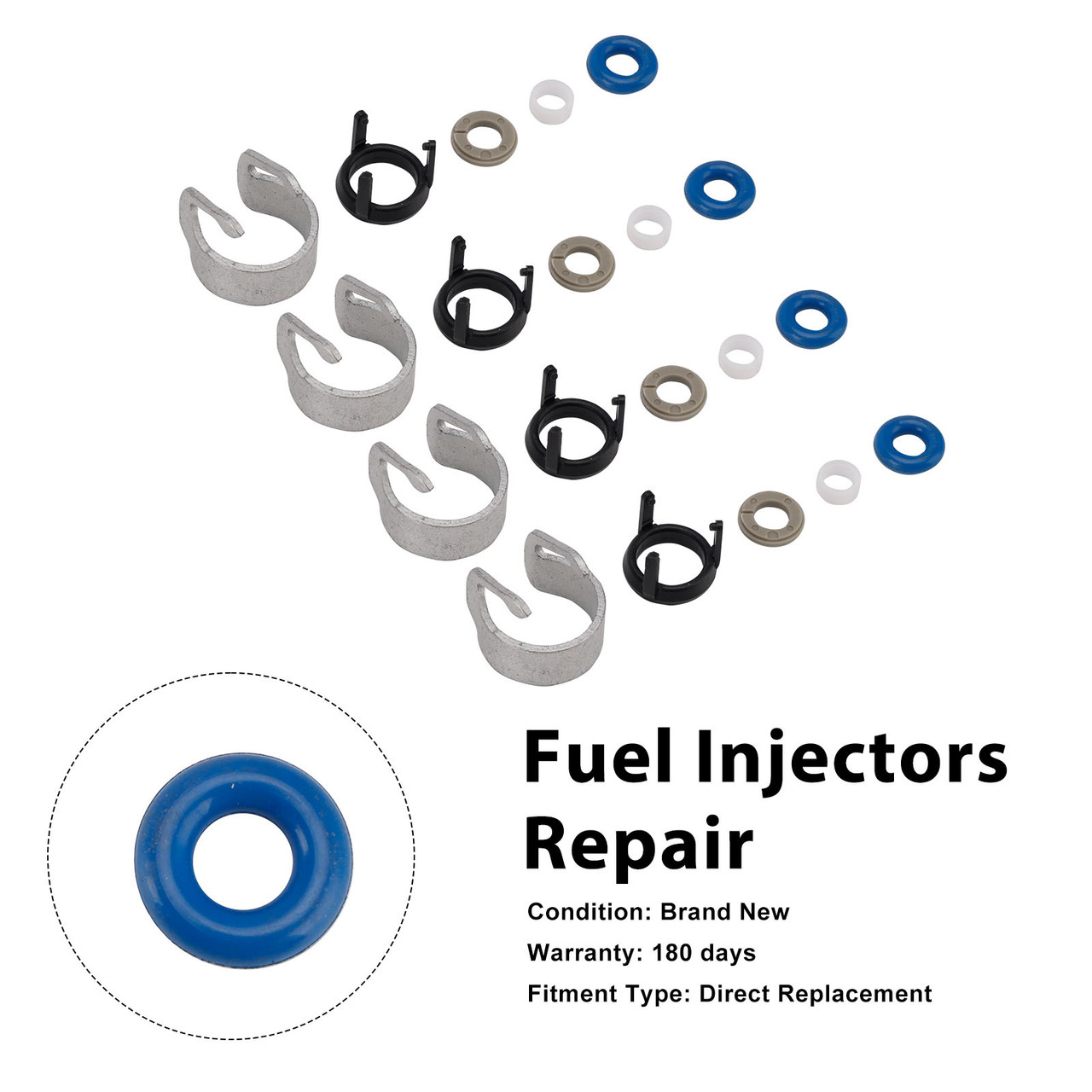 Fuel Injector Seal O-Ring 0280150414 Fit Audi A3 S3 2012-20 TT TTS 2014-2023