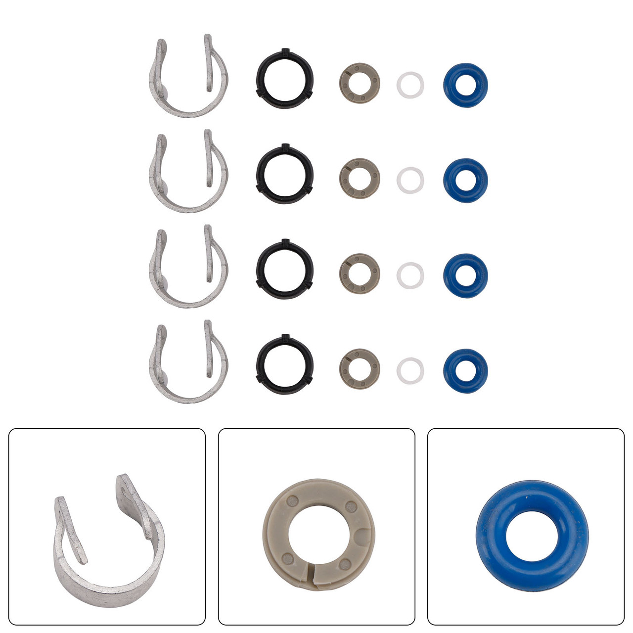 Fuel Injector Seal O-Ring 0280150414 Fit Audi A3 S3 2012-20 TT TTS 2014-2023