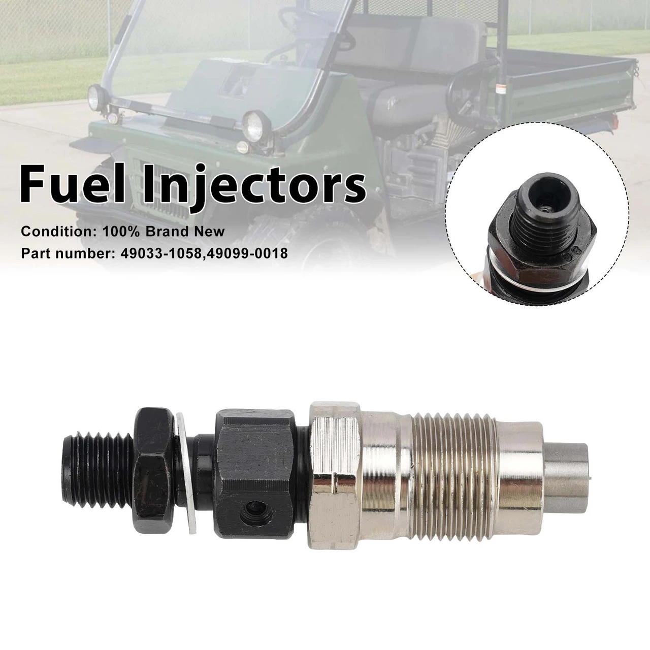 49099-0018 Fuel Injectors 49033-1058 For Kawasaki DM950 DM850 Mule 2510 3010