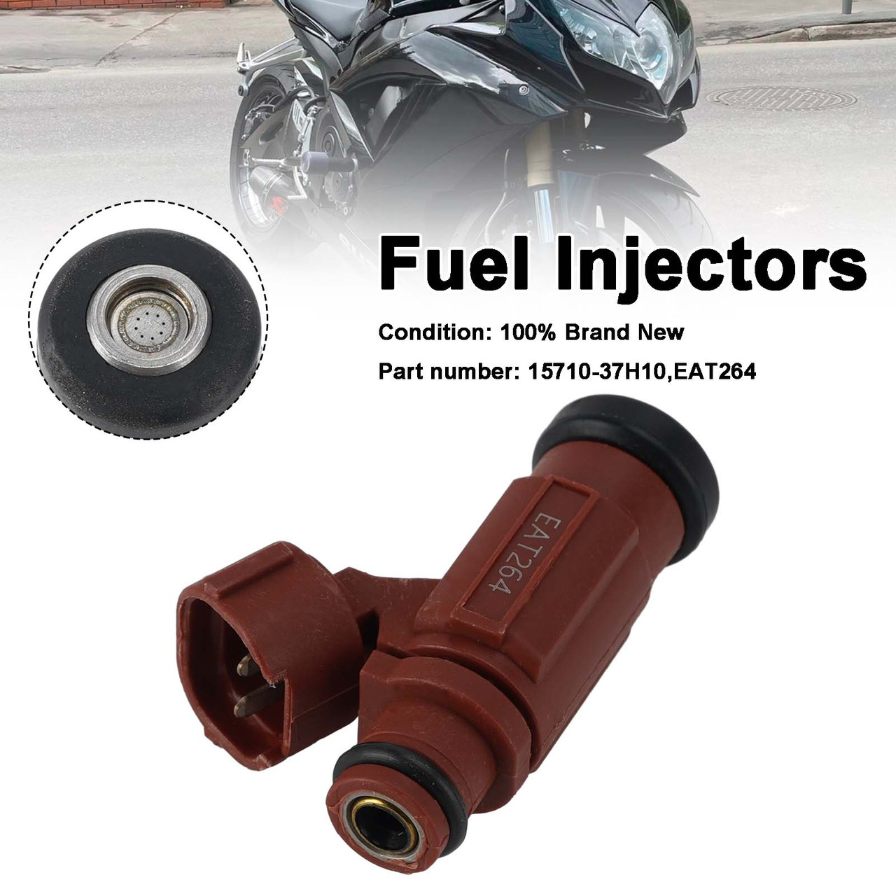 EAT264 Fuel Injectors 15710-37H10 For Suzuki GSX-R600 GSX-R750 08-09