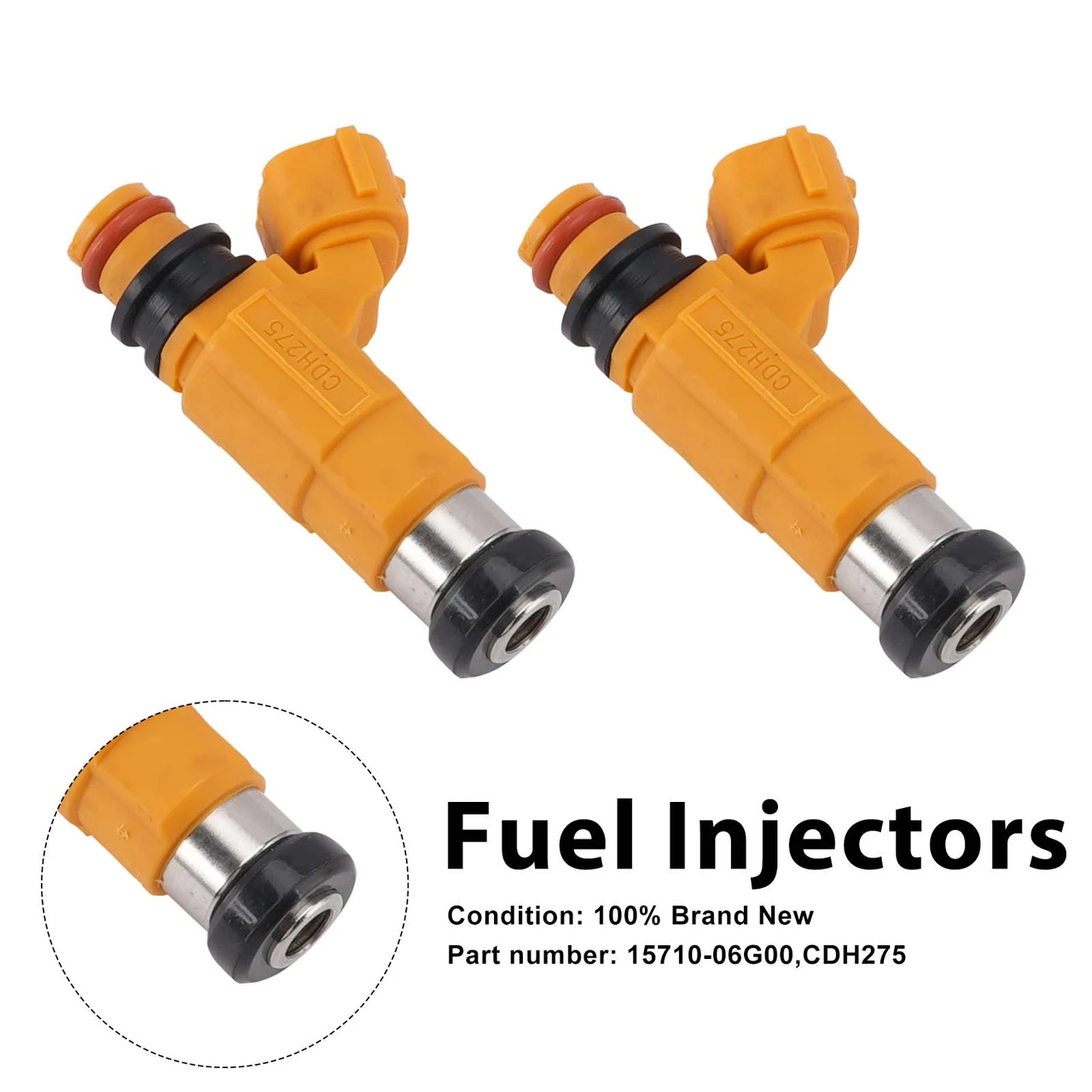 2PC CDH275 Fuel Injectors 15710-06G00 For Suzuki V-STROM DL1000 02-12