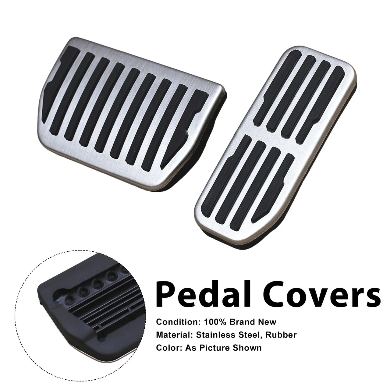 Pedal Set Pedals Pedal Caps For Jaguar F-Pace XE XF 2016-2024 Automatic