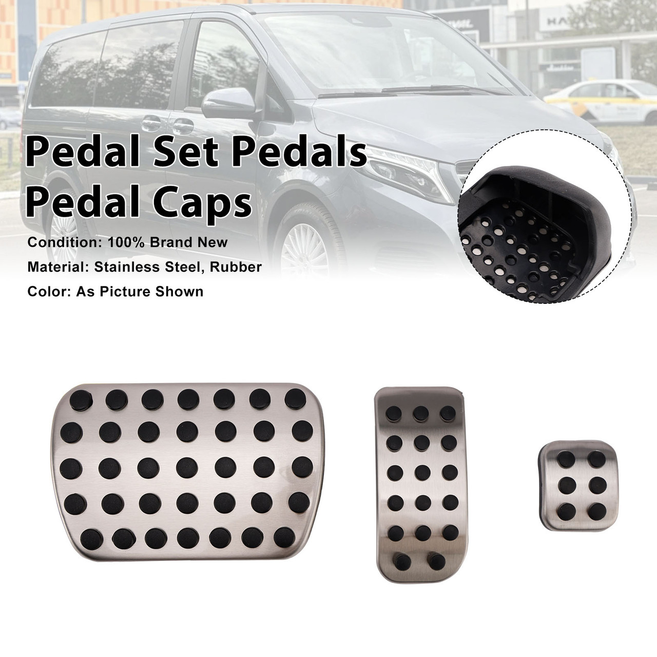 Pedal Set Pedals Pedal Caps For Mercedes Benz Viano V-Class V Vito AT