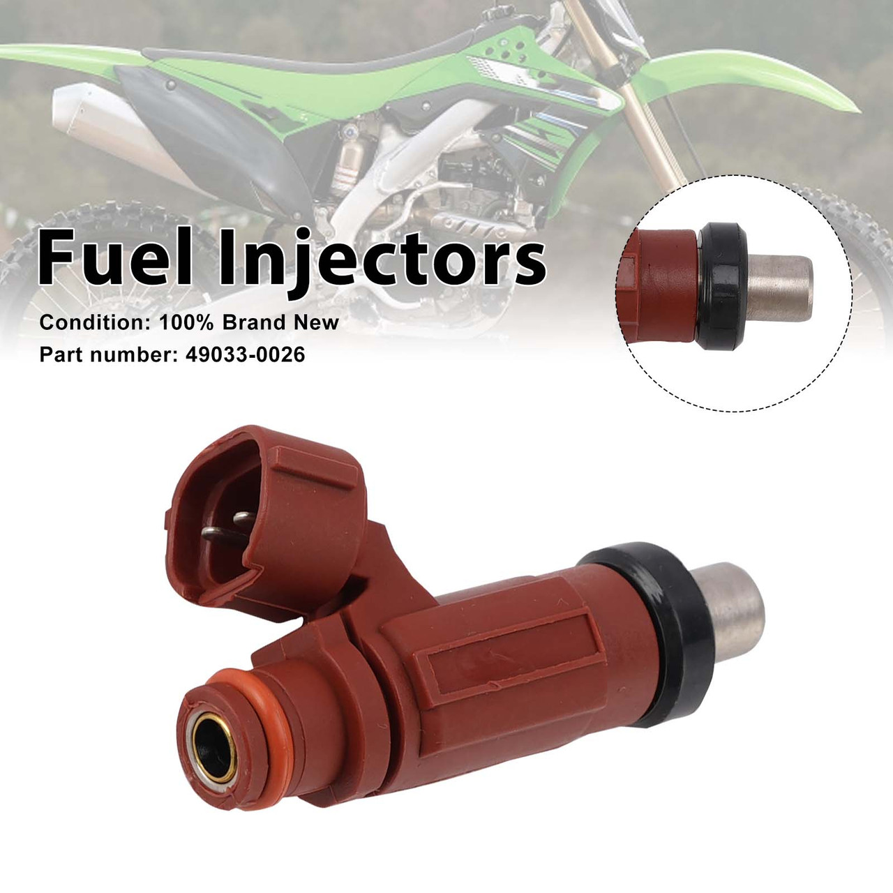 Fuel Injectors 49033-0026 For Kawasaki KX250F 2011-2014