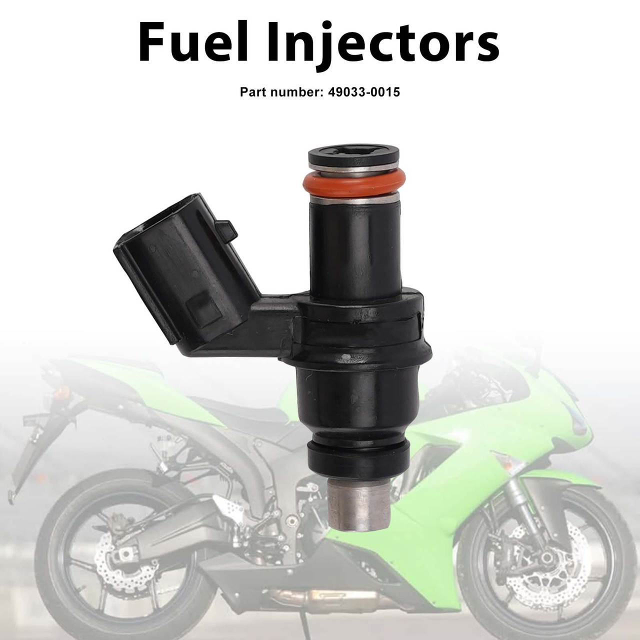 Fuel Injectors 49033-0015  For Kawasaki Ninja ZX6R ZX600R ZX600P 07-12