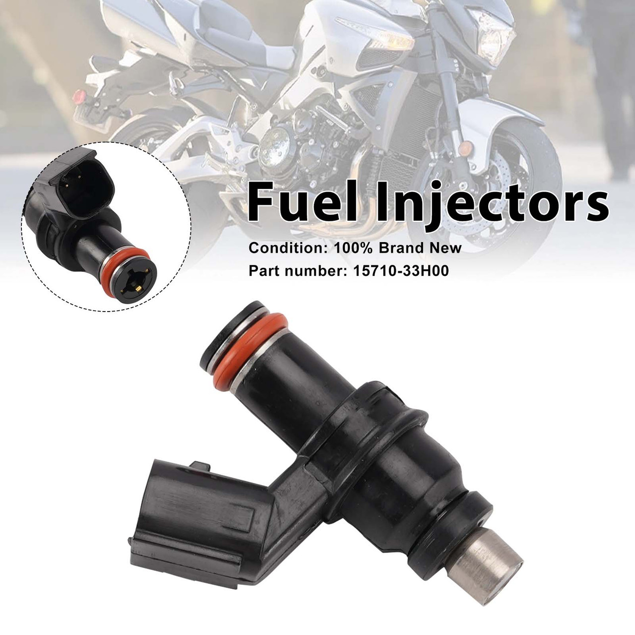 Fuel Injectors 15710-33H00 For Suzuki King Quad 400 LTA400 LTF/LTZ400 08-13