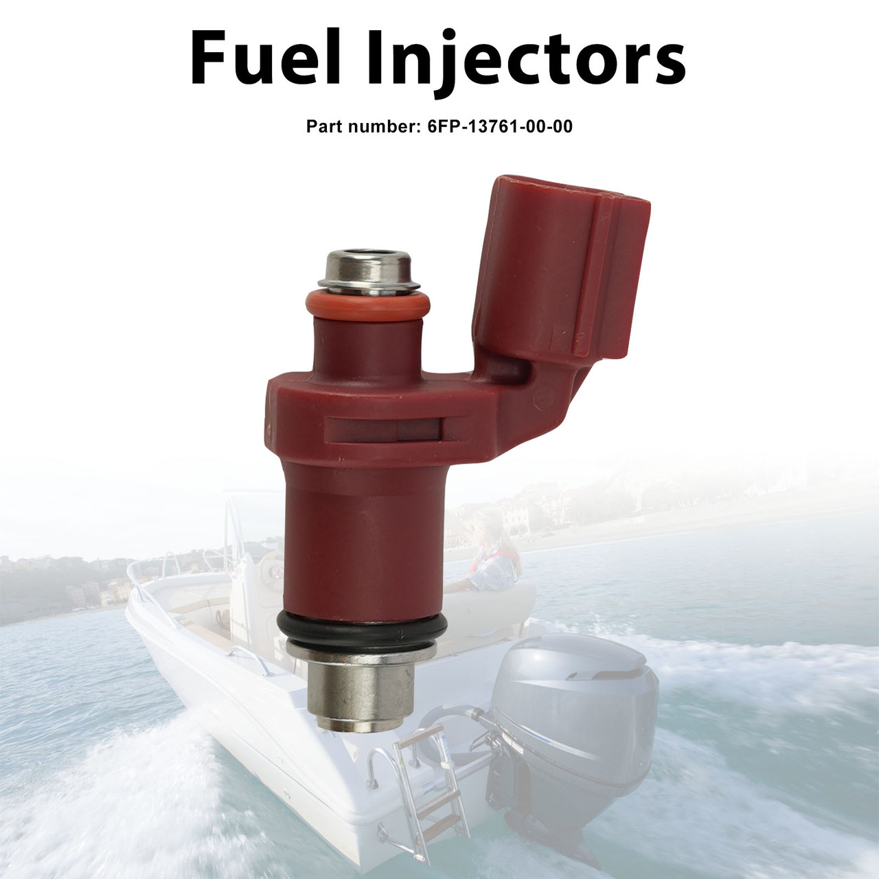 Fuel Injectors 6FP-13761-00-00 For Yamaha Outboard 75HP 90HP